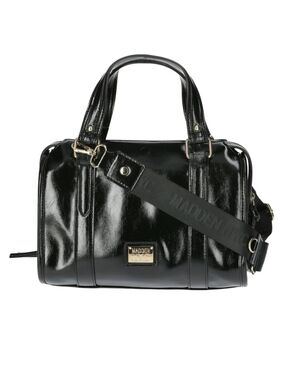 Madden NYC Black Patent Satchel Bag NWT Crossbody Zipper Handbag